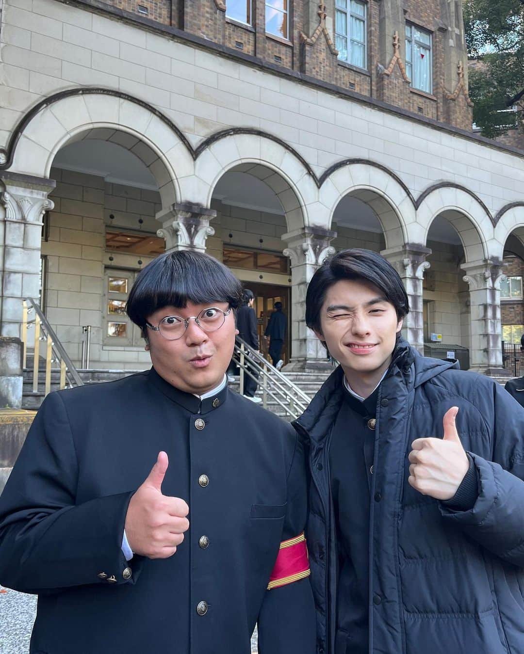 村井の恋さんのインスタグラム写真 - (村井の恋Instagram)「初登場！開明学院の風紀委員長・権林✨  クイズ研究会のメンバーに厳しく目を光らせる存在。 秩序を乱す者は許しません☝️  だけど普段はとってもおちゃめな#大朏岳優 さんです😏  #tbs #ドラマストリーム #恋愛のすゝめ #綱啓永 #本田響矢 #一ノ瀬ワタル #若林時英 #ひょっこりはん #矢吹奈子 #11月21日深夜24時58分放送 #ウインクいただいちゃいました」10月26日 20時12分 - tbs_drama_stream