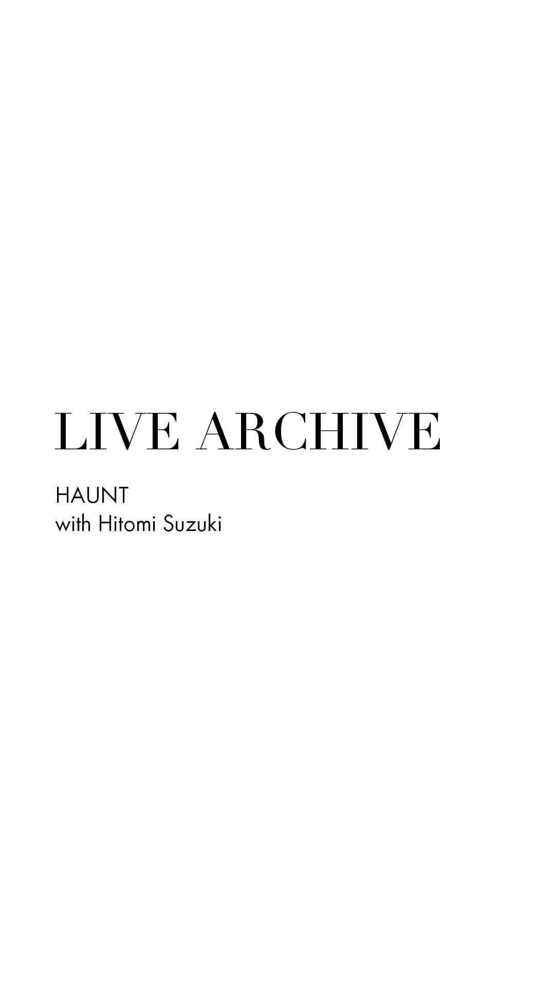 haunt Daikanyamaのインスタグラム：「\IGTV UPDATE/  インスタライブをご視聴いただきありがとうございました。 本日は、@chan_suzukichan さんをゲストにお迎えし、アウターを中心にご紹介させていただきました。  スタッフ @yuri_._gl  #インスタライブ #redcardtokyo #hauntdaikanyama #stateofmind #ゲストリスト #ゲストリストトーキョー #guestlist #guestlisttokyo」