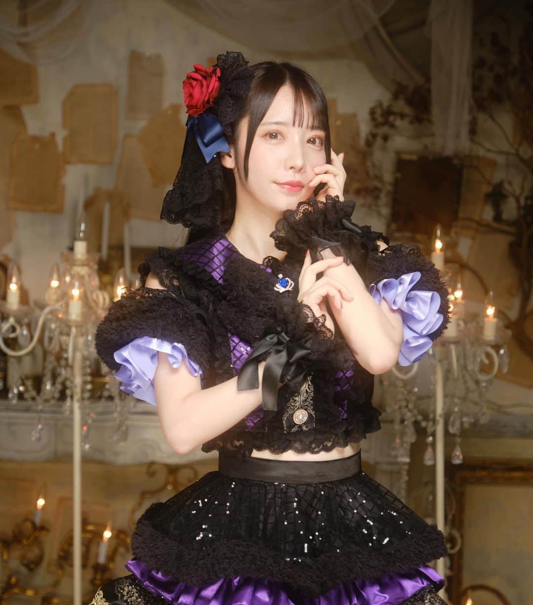 陽多マリィのインスタグラム：「＊ 新アー写🐈‍⬛💙 雰囲気バチバチで綺麗に撮ってもらえたー！  #アイドル #ไอดอล #idola #jepang #Ídolo #diminuto #bonita #偶像 #可爱 #萌 #japaneseidol #japanesegirl #地下アイドル #美男美女と繋がりたい#自撮り #自撮り女子 #自撮り界隈  #自発ください  #いいね返し #太もも #ふともも  #アイドル #idol #メイド #meido #セルカ#ハロウィン#japaneseidol #japanesegirl #followme #l4l  #衣装 #アイドル衣装」
