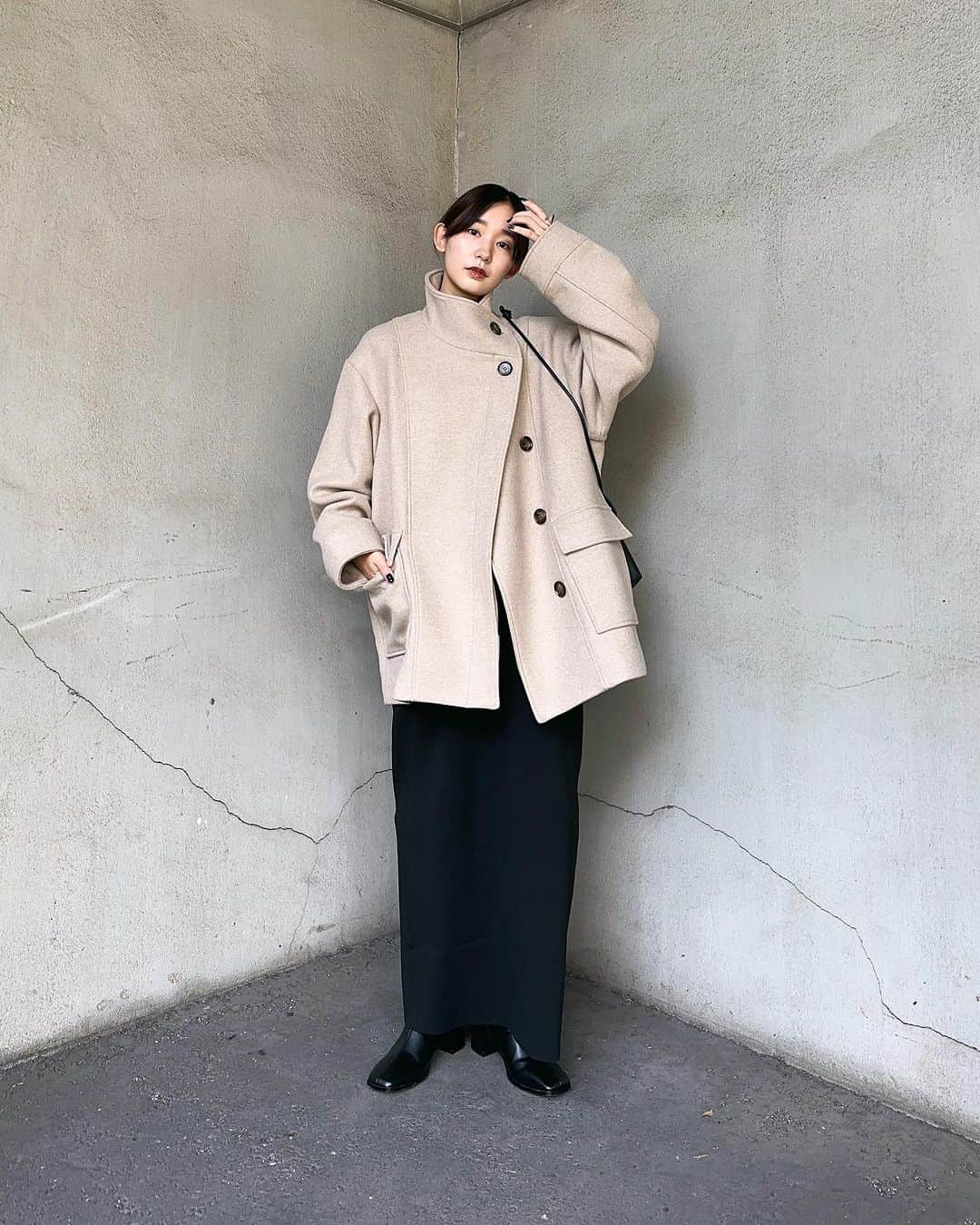 MOUSSY SNAPさんのインスタグラム写真 - (MOUSSY SNAPInstagram)「#MOUSSYSNAP @re_ka622 162cm  ・STAND COLLAR MIDDLE COAT(010GA630-6310) ・M_LONG SLEEVE KNIT DRESS(010GA370-5190) ・CFT SQUARE TOE LONG BOOTS(010GA252-6130) 全国のMOUSSY店舗／SHEL'TTER WEBSTORE／ZOZOTOWNにて発売中。  #MOUSSY #M_MOUSSY」10月26日 21時25分 - moussysnap
