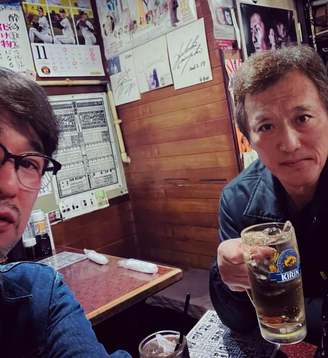 大鶴義丹さんのインスタグラム写真 - (大鶴義丹Instagram)「久々に、 #湯江健幸 さんと飲みました。 高円寺。」10月26日 21時34分 - gitan.ohtsuru