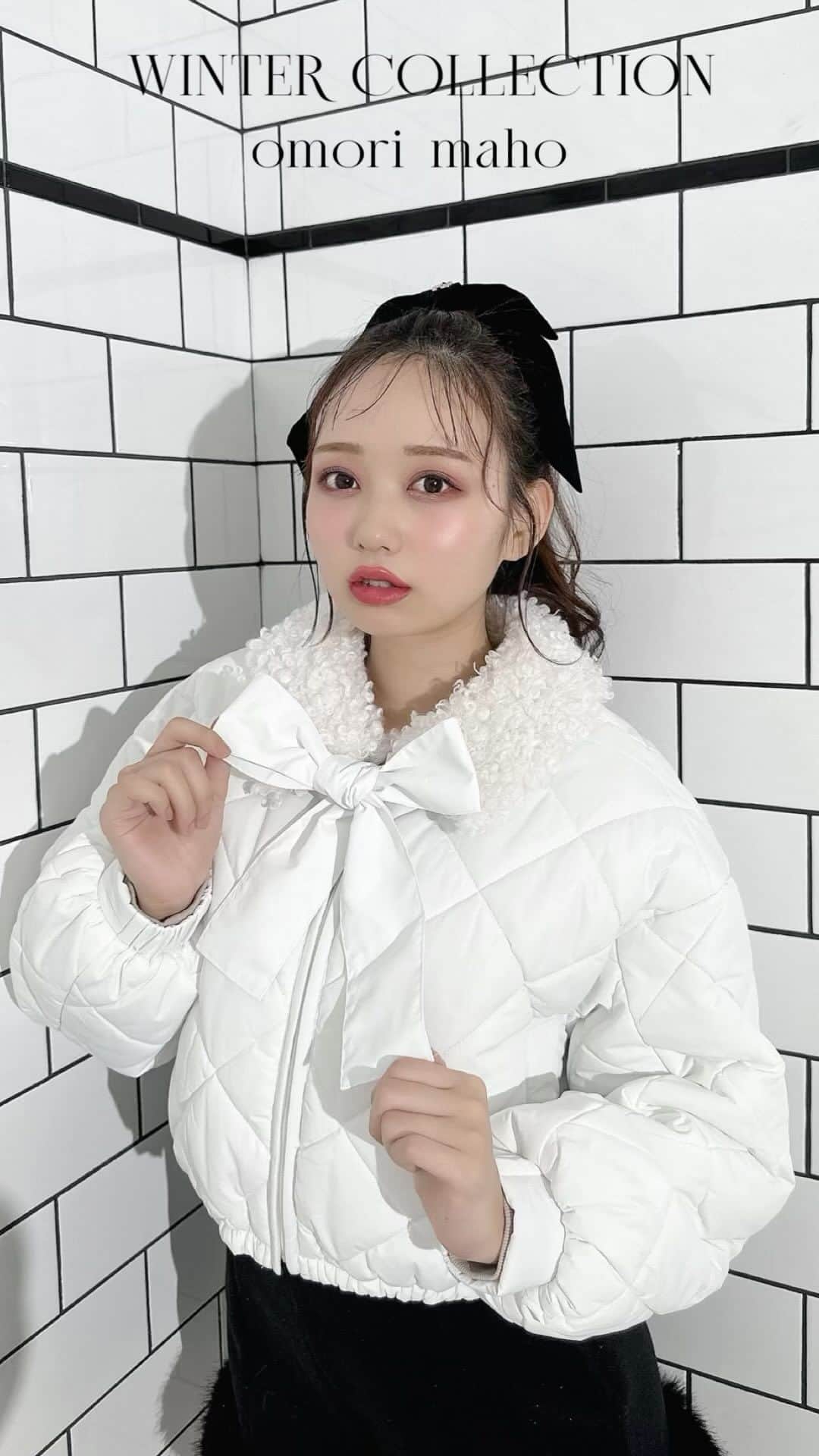 のインスタグラム：「AKB48 大盛真歩さんが着るevelyn冬コレクション🐰♥︎ ㅤㅤㅤㅤㅤㅤㅤㅤㅤㅤㅤㅤㅤ #evelyn #エブリン」