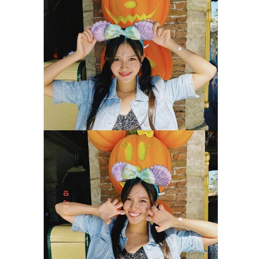 増田小春のインスタグラム：「ーーー ディズニーハロウィン🎃👻  かぼちゃさん可愛すぎて愛おしかったです💦  #disney #tokyodisneysea #halloween #04 #04년생」