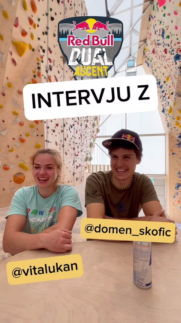 ドメン・スコフィッチのインスタグラム：「@domen_skofic in @vitalukan sta že v nizkem štartu za drugo izvedbo dogodka Red Bull Dual Ascent 💪🤩  Celoten intervju najdeš v 👉 BIO . . #climbing #multipitch #verzascadam #switzerland #redbulldualascent #redbull #tidakriiila」