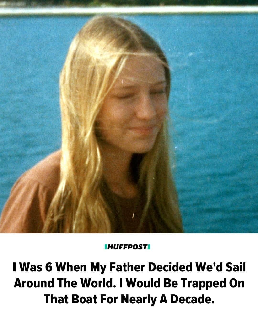 Huffington Postのインスタグラム：「"It has taken me decades to be ready to tell this story," writes HuffPost guest writer Suzanne Heywood. "Until I reached the safety of adulthood and created my own family, I wasn’t able to confront my parents’ story about my past. In their telling, I was 'privileged.' After all, I grew up on a beautiful boat called Wavewalker, sailing around the world."  "Of course I knew their story wasn’t true," Heywood continues. "Although I had grown up on Wavewalker from the age of 7 for almost a decade, I was trapped there — unable to go to school or have friends. While my brother was allowed to help out on deck, I was expected to cook and clean down below for hours each day."  Read more at our link in bio. // 📷 Courtesy of Suzanne Heywood」