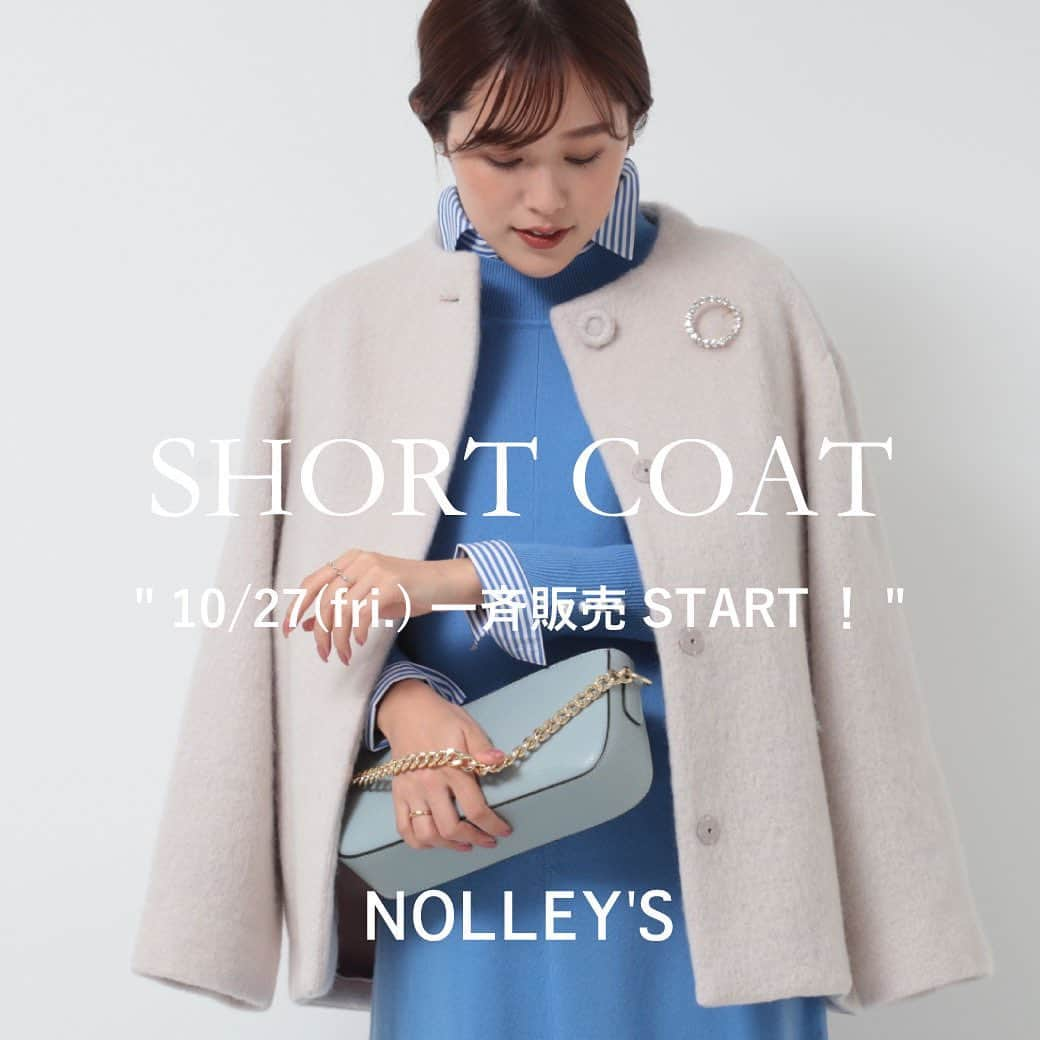 NOLLEY'S ノーリーズさんのインスタグラム写真 - (NOLLEY'S ノーリーズInstagram)「・  ノーリーズのこだわりのショートコートが揃いました✨  10/27（金）より店頭一斉販売スタート！！  店頭購入ではお得なイベントも！  ＜対象品番＞   3-0035-6-04-003  スタンドショート ¥42.900taxin  3-0035-6-04-001  NOLLEY'Sダウン  ¥38.500taxin  3-0035-6-04-002  シャギーショートコート ¥39.600taxin  ＜店頭購入特典＞  対象品番のみ、 10/27㈮～10/31(火)まで、 アプリWポイント！！  ※アプリ対象外店舗は、 ノーリーズのスタンプカードＷポイント！ オンラインサイトでのご購入は 対象外です。  お得な機会にご覧くださいませ♪  ーーーーーーーーーーーーー #nolleys#ノーリーズ #ノーリーズのコート  #ノーリーズのダウン #新作#コート#ショートコート #きれいめコート#きれいめ #ダウン#ウールコート#シャギーコート #ファッション#レディースファッション」10月27日 5時12分 - nolleys_official