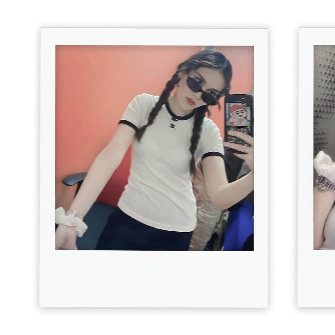 アユ・ティンティンのインスタグラム：「🤍📱🕶️✌🏻」