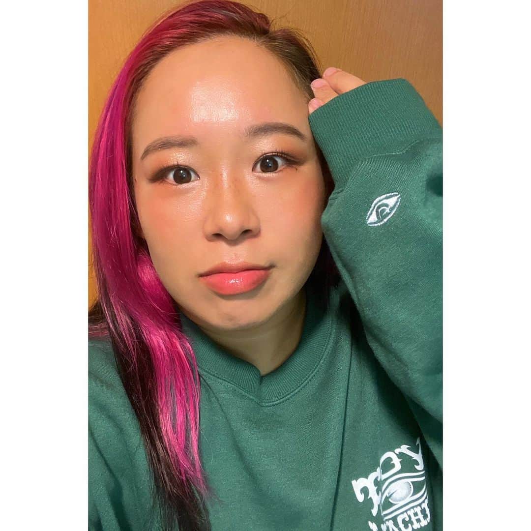 のインスタグラム：「ぐりーん。 ⁡ ⁡ #SENJO #仙女 #ぎゅん #KAIBUTSU  #センダイガールズプロレスリング #sendaigirlspro  #女子プロレス #プロレス #prowrestling #prowrestler #筋肉女子  #道場 #training #muscle #musclegirl」