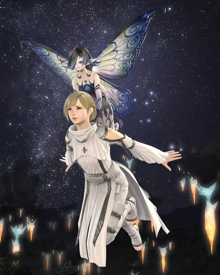 のインスタグラム：「How did this faerie end up on Aloalo Island...?⁣ ⁣ Find out in Patch 6.51, arriving on Tuesday, October 31! 🧚‍♀️ ⁣ ⁣ #FFXIV #FF14」