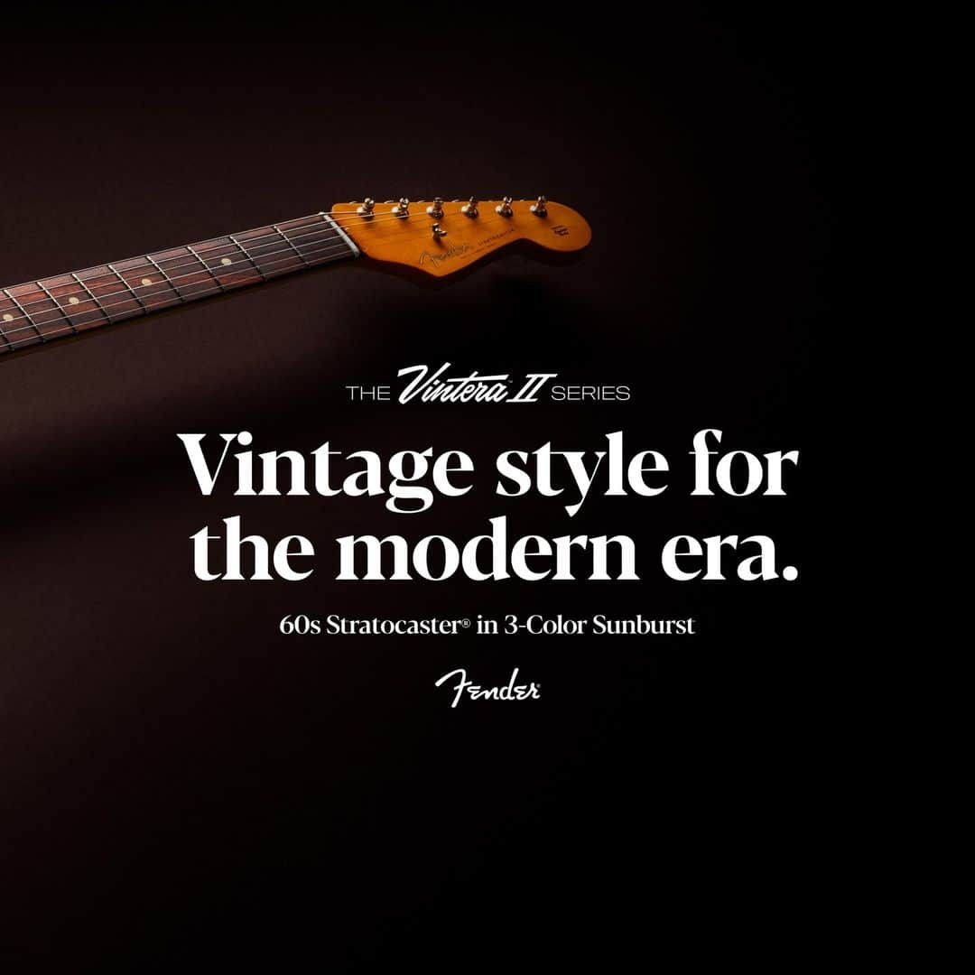 Fender Guitarさんのインスタグラム写真 - (Fender GuitarInstagram)「Take a closer look at the Vintera II 60s Stratocaster, featuring a classic “C”-shaped neck, rosewood fingerboard and vintage-style mid-60s pickups for the sweet, sparkling tone that made Fender famous. Visit the link in bio to learn more.  Feat. @andrewberkeleymartin」10月27日 1時01分 - fender