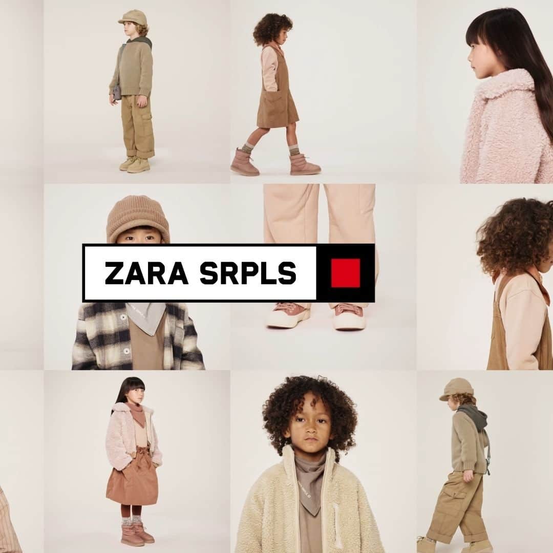 ZARAのインスタグラム：「ZARA SRPLS. Today’s kids are tomorrow’s citizens: SRPLS for girls and boys outfits the protagonists of tomorrow in garments that share the diversely outlook of the adult collections Creative director: Karl Templer #karltempler Film: Suburbia Agency / Creative Directors: Lee Swillingham & Stuart Spalding @suburbia_agency Styling: Karl Templer #karltempler Make up: Diane Kendal @diane.kendal Hair: Duffy @duffy_duffy Set Designer: Gainsbury&Whiting #gainsburyandwhiting Casting director: Piergiorgio @piergiorgio @samuel_ellis Production: Gainsbury&Whiting #gainsburyandwhiting」