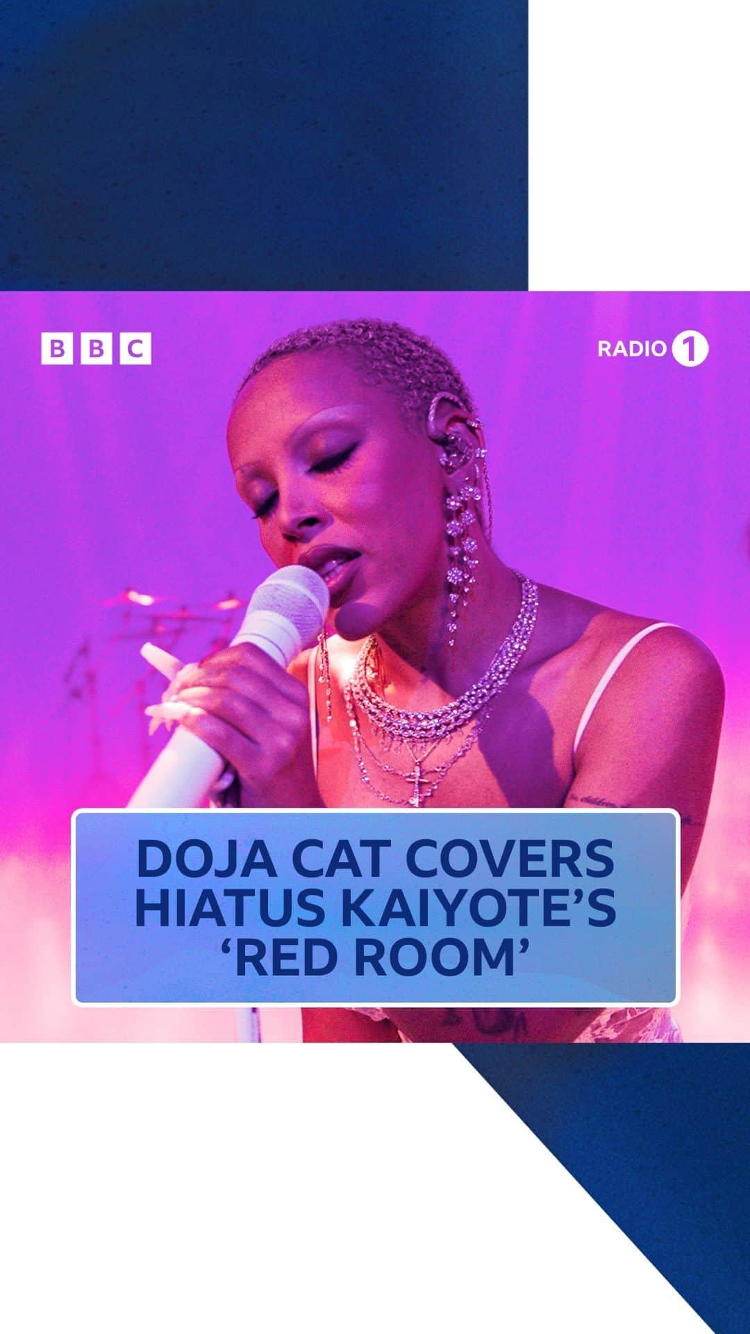 BBC Radioのインスタグラム：「@dojacat covering @hiatuskaiyote’s ‘red room’ in the #livelounge ♥️  listen now on @bbcsounds ✨」