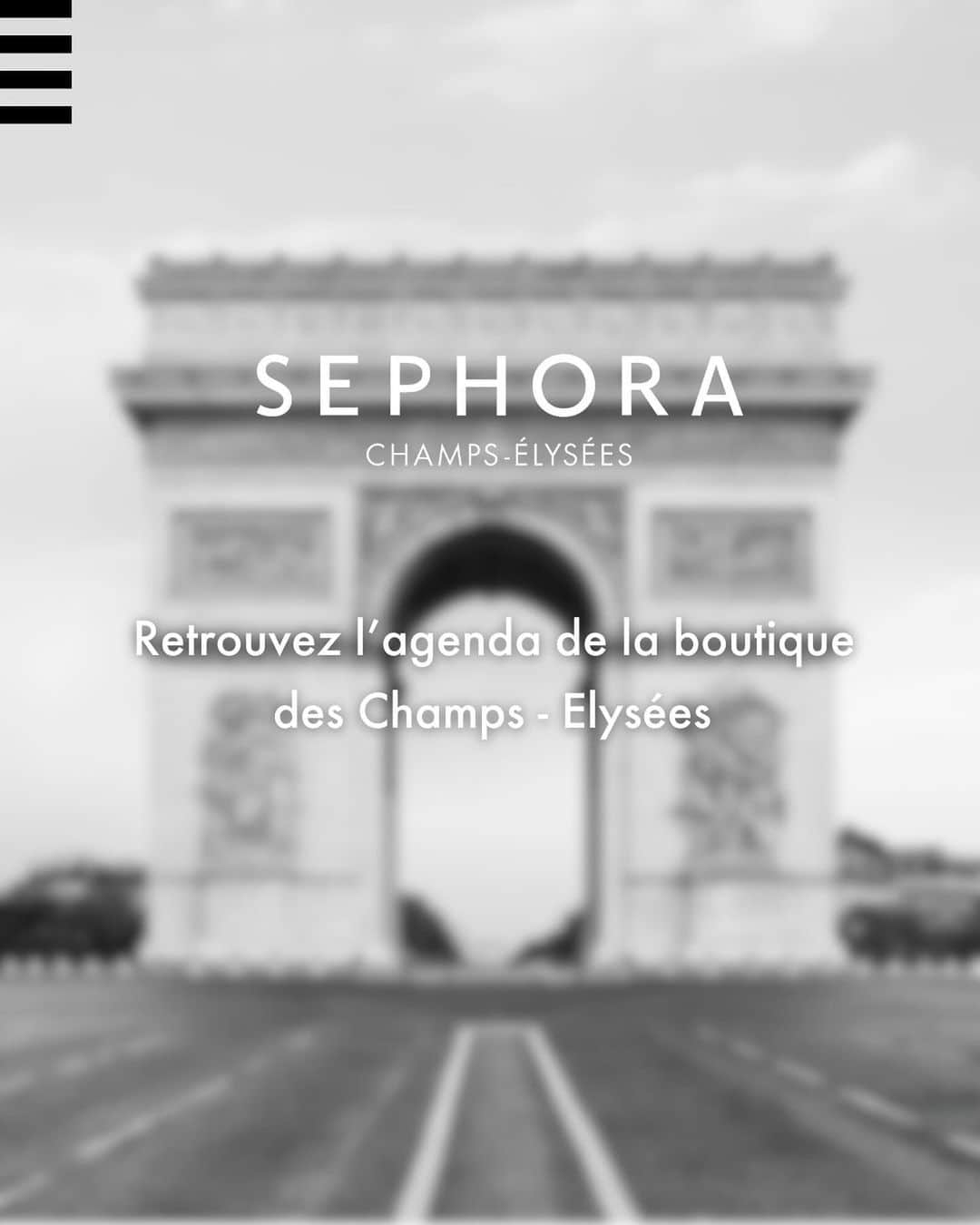 セフォラのインスタグラム：「J-1 avant la réouverture de notre boutique  #SephoraChampsElysees ✨ Et pour célébrer ça, un agenda de folie avec vos marques préférées ! Masterclass, ateliers, conseils sur mesure et bien d'autres surprises à découvrir. Swipez vers la gauche pour en savoir plus 👀 ⁣ ⁣ Rendez-vous dans notre story pour réserver nos animations sur rendez-vous 📅 ⁣ ⁣ #SephoraFrance」