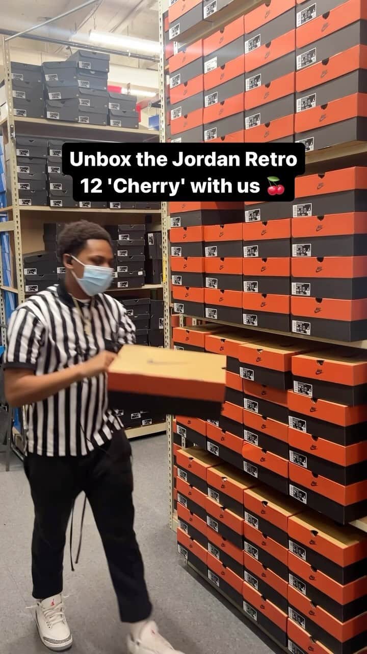 Foot Lockerのインスタグラム：「You doubling up on these? 🍒  The Jordan Retro 12 'Cherry' drops 10/28 in full family sizing!  Reserve your pair in the Foot Locker app now.」