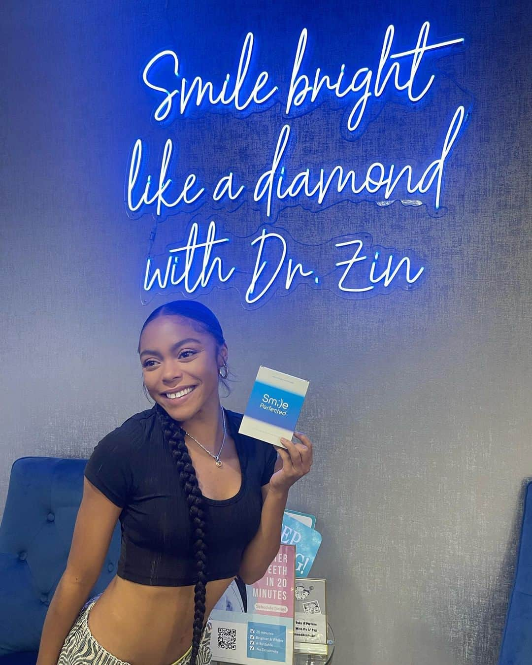 Kaelynn KK Gobert-Harrisのインスタグラム：「Thank you @smileperfected @diamonddentalspa for blessing my teeth 🦷💕」