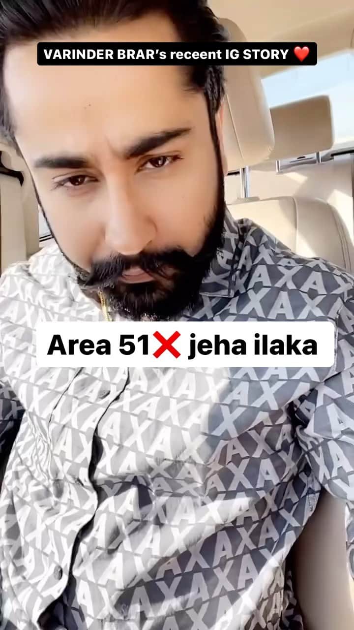 スコッチ&ソーダのインスタグラム：「Varinder brar’s recent INSTAGRAM STORY 🔥 #sidhumoosewala #varinderbrar #viral #reels #jattmind⚠️」