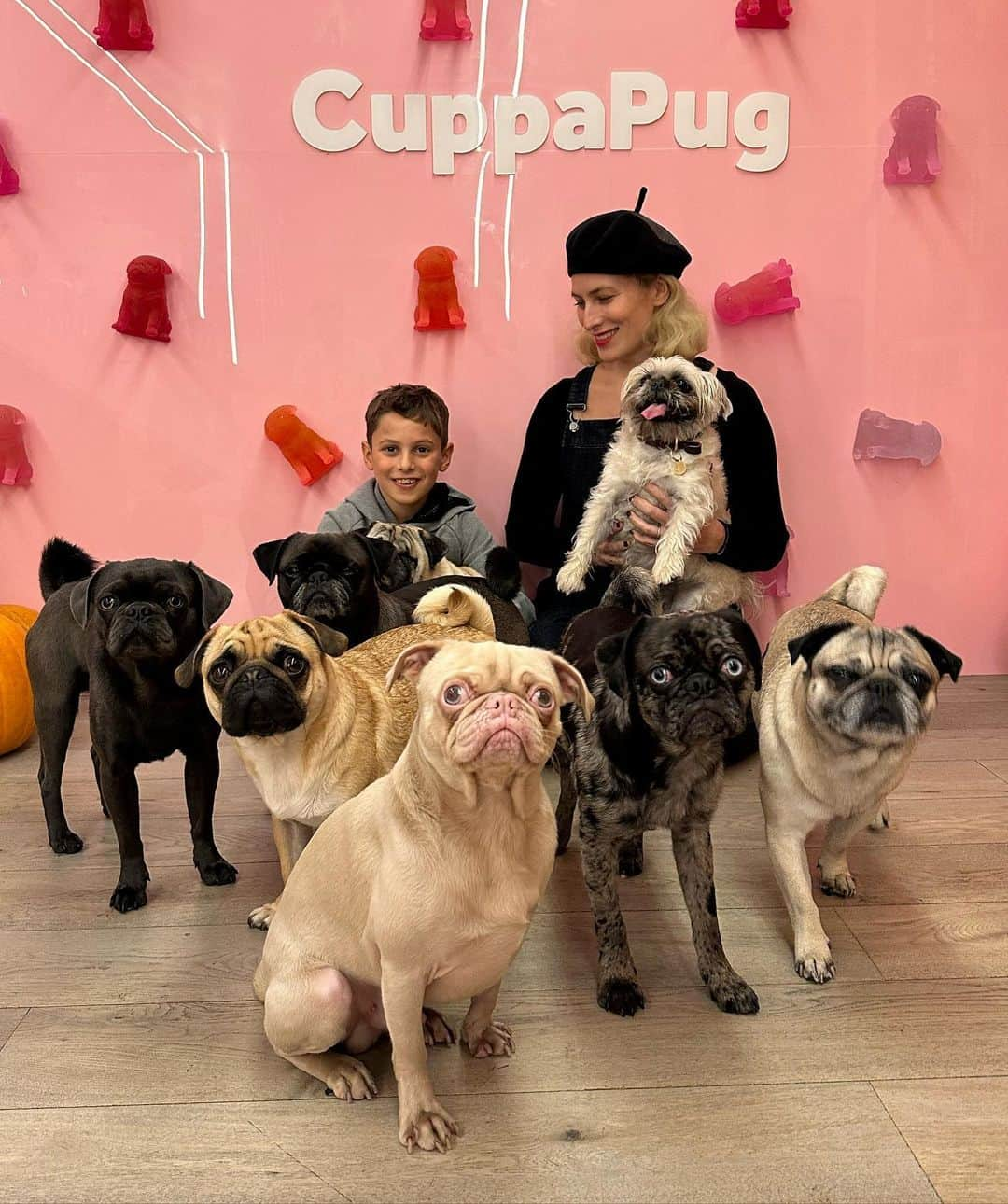 シャーロットオリンピアさんのインスタグラム写真 - (シャーロットオリンピアInstagram)「Pugtastic! 💕Thank you for having us @cuppapug 💕Half term treat for Rio and Boo 💕 #pugs #pugzu」10月27日 3時02分 - charlotteolympia