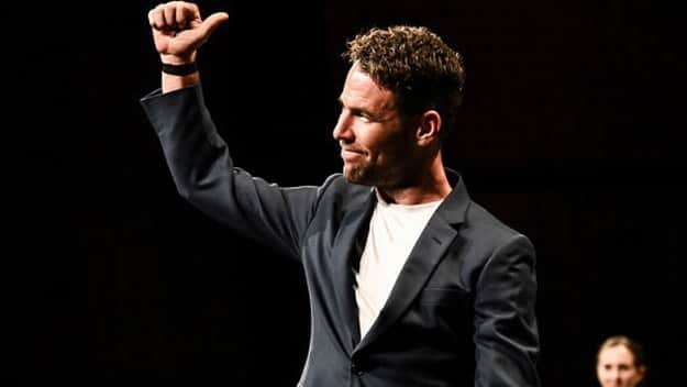 マーク・カヴェンディッシュのインスタグラム：「Lack-a-lycra…  @letourdefrance & @letourfemmes presentation yesterday.」