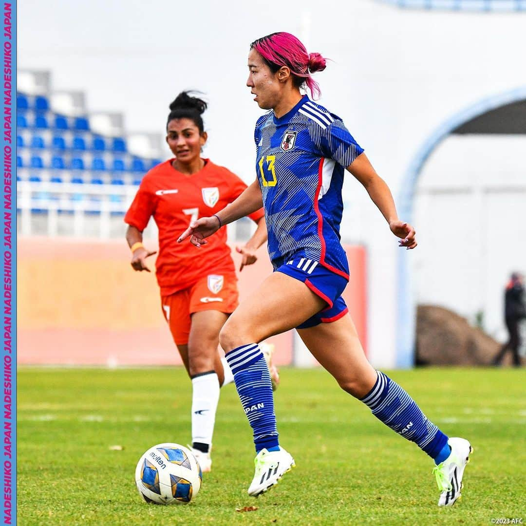 日本サッカー協会さんのインスタグラム写真 - (日本サッカー協会Instagram)「. 【2023.10.26 Photo Report③📸】  🏆女子オリンピック サッカートーナメント パリ 2024 アジア2次予選 ⚔️グループステージ第1節 🇯🇵#なでしこジャパン 7-0 インド🇮🇳 ⌚️19:00(🇯🇵) 🏟Lokomotiv Stadium(ウズベキスタン)  21 #平尾知佳(GK) 4 #熊谷紗希(C) 5 #三宅史織 6 #杉田妃和 8 #猶本光 11 #田中美南 12 #高橋はな 14 #長谷川唯 15 #中嶋淑乃 19 #守屋都弥 20 #石川璃音  𝐒𝐔𝐁🔄  1 #山下杏也加(GK) 18 #田中桃子(GK) 2 #清水梨紗 3 #南萌華 7 #宮澤ひなた 9 #植木理子 10 #長野風花 13 #遠藤純 16 #林穂之香 17 #清家貴子 22 #千葉玲海菜  監督 #池田太  #BEYOURBESTSELF #最高の自分であれ #夢への勇気を #jfa #daihyo #nadeshiko」10月27日 13時42分 - japanfootballassociation