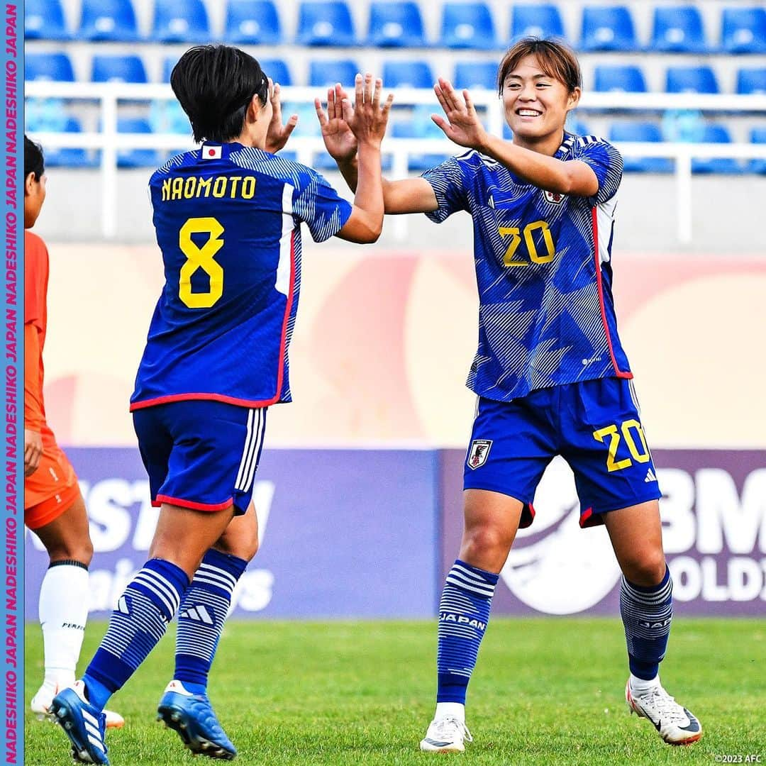 日本サッカー協会さんのインスタグラム写真 - (日本サッカー協会Instagram)「. 【2023.10.26 Photo Report③📸】  🏆女子オリンピック サッカートーナメント パリ 2024 アジア2次予選 ⚔️グループステージ第1節 🇯🇵#なでしこジャパン 7-0 インド🇮🇳 ⌚️19:00(🇯🇵) 🏟Lokomotiv Stadium(ウズベキスタン)  21 #平尾知佳(GK) 4 #熊谷紗希(C) 5 #三宅史織 6 #杉田妃和 8 #猶本光 11 #田中美南 12 #高橋はな 14 #長谷川唯 15 #中嶋淑乃 19 #守屋都弥 20 #石川璃音  𝐒𝐔𝐁🔄  1 #山下杏也加(GK) 18 #田中桃子(GK) 2 #清水梨紗 3 #南萌華 7 #宮澤ひなた 9 #植木理子 10 #長野風花 13 #遠藤純 16 #林穂之香 17 #清家貴子 22 #千葉玲海菜  監督 #池田太  #BEYOURBESTSELF #最高の自分であれ #夢への勇気を #jfa #daihyo #nadeshiko」10月27日 13時42分 - japanfootballassociation