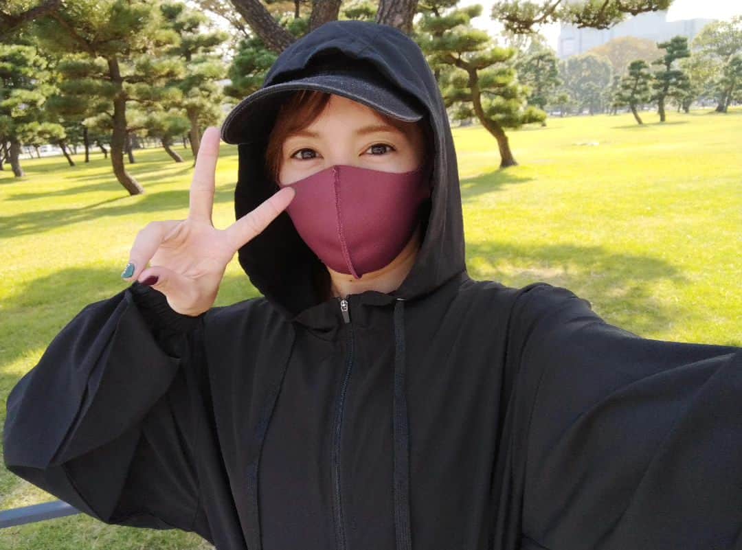 才木玲佳のインスタグラム：「morning run🏃‍♀🌞i still need UV cut...😎」