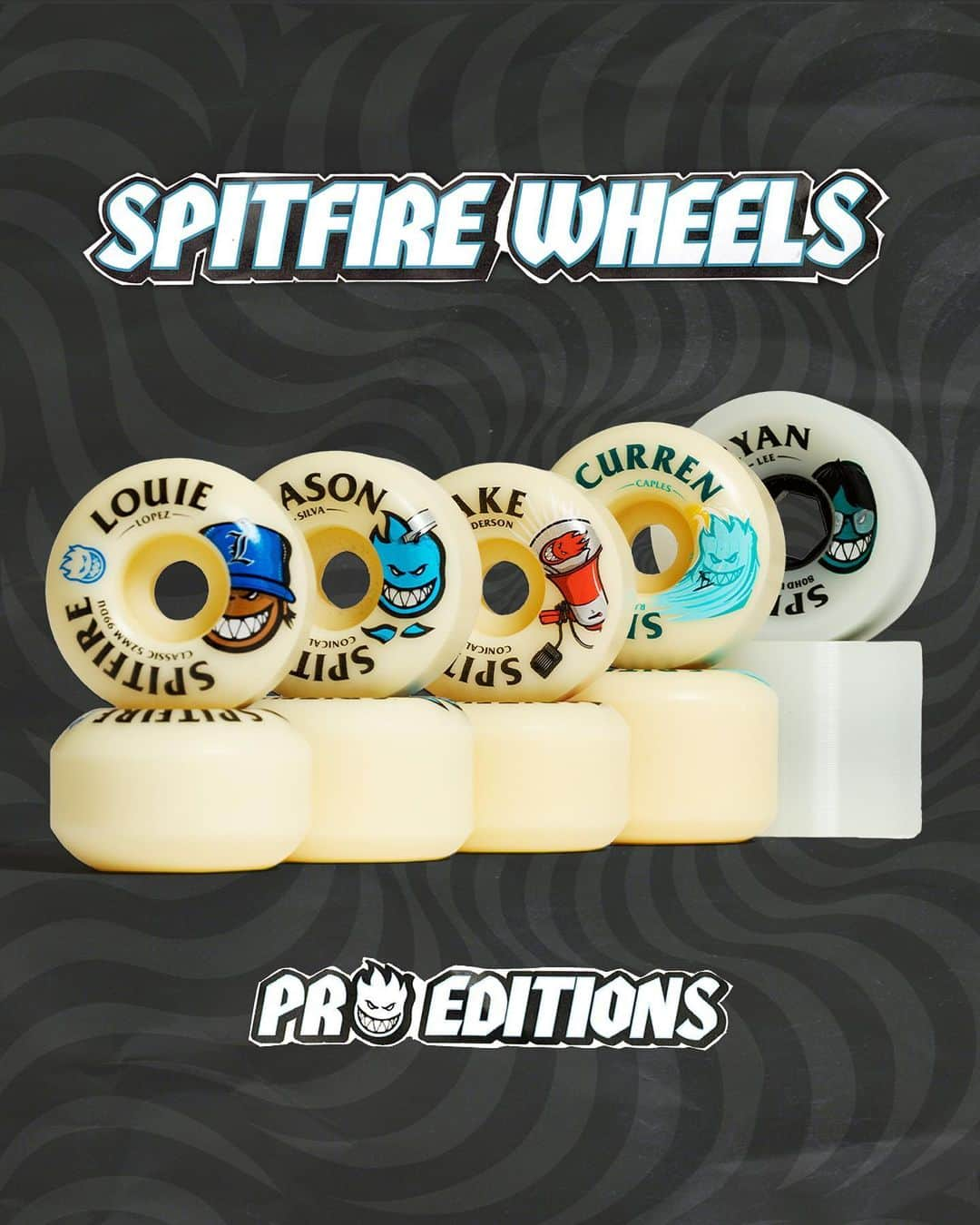 ルーイ・ロペスさんのインスタグラム写真 - (ルーイ・ロペスInstagram)「Whole gang got pro wheels hitting shops now‼️ S/O @spitfirewheels 🤎📛🤎 this one’s special.」10月27日 5時15分 - louielopez