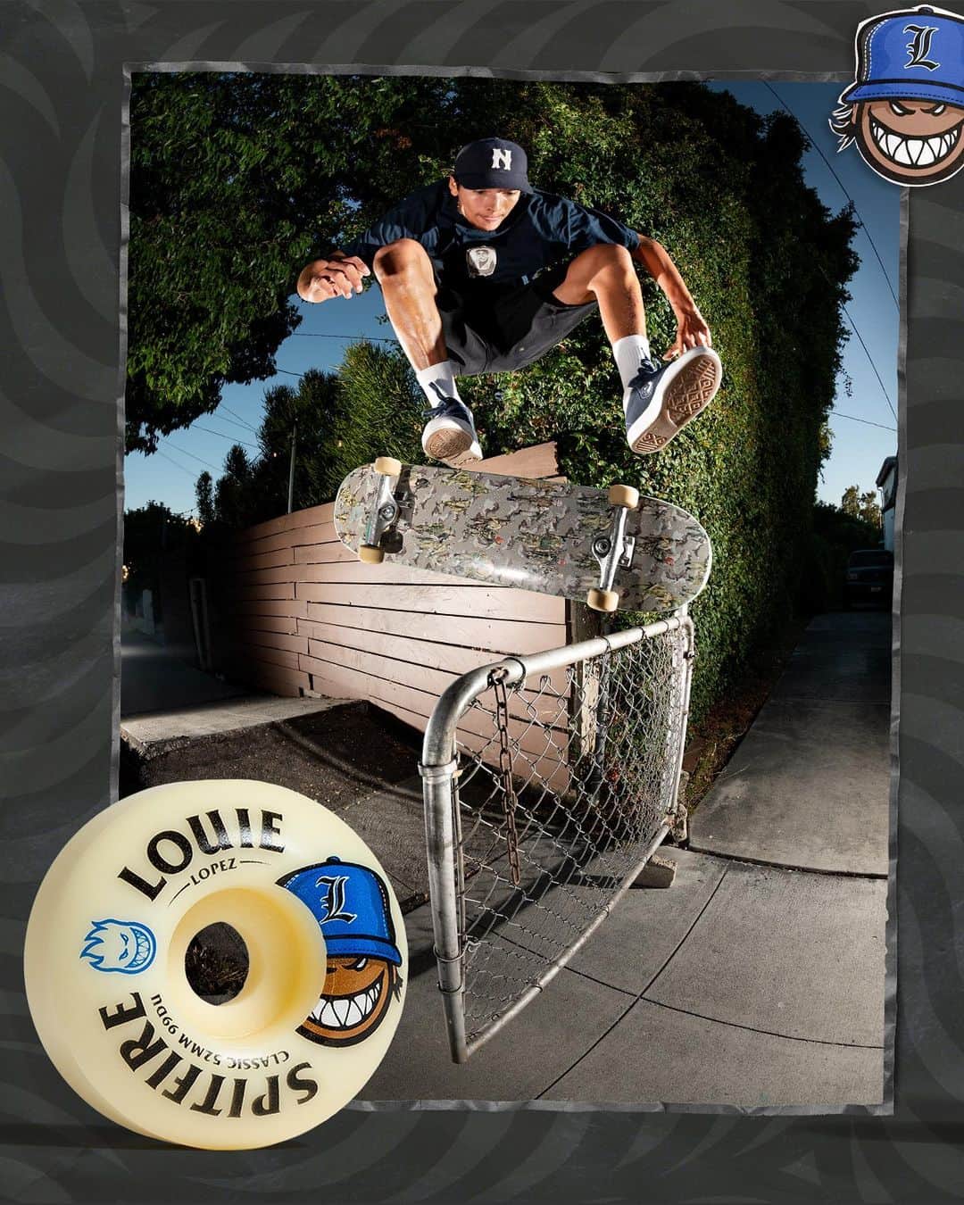 ルーイ・ロペスのインスタグラム：「Whole gang got pro wheels hitting shops now‼️ S/O @spitfirewheels 🤎📛🤎 this one’s special.」