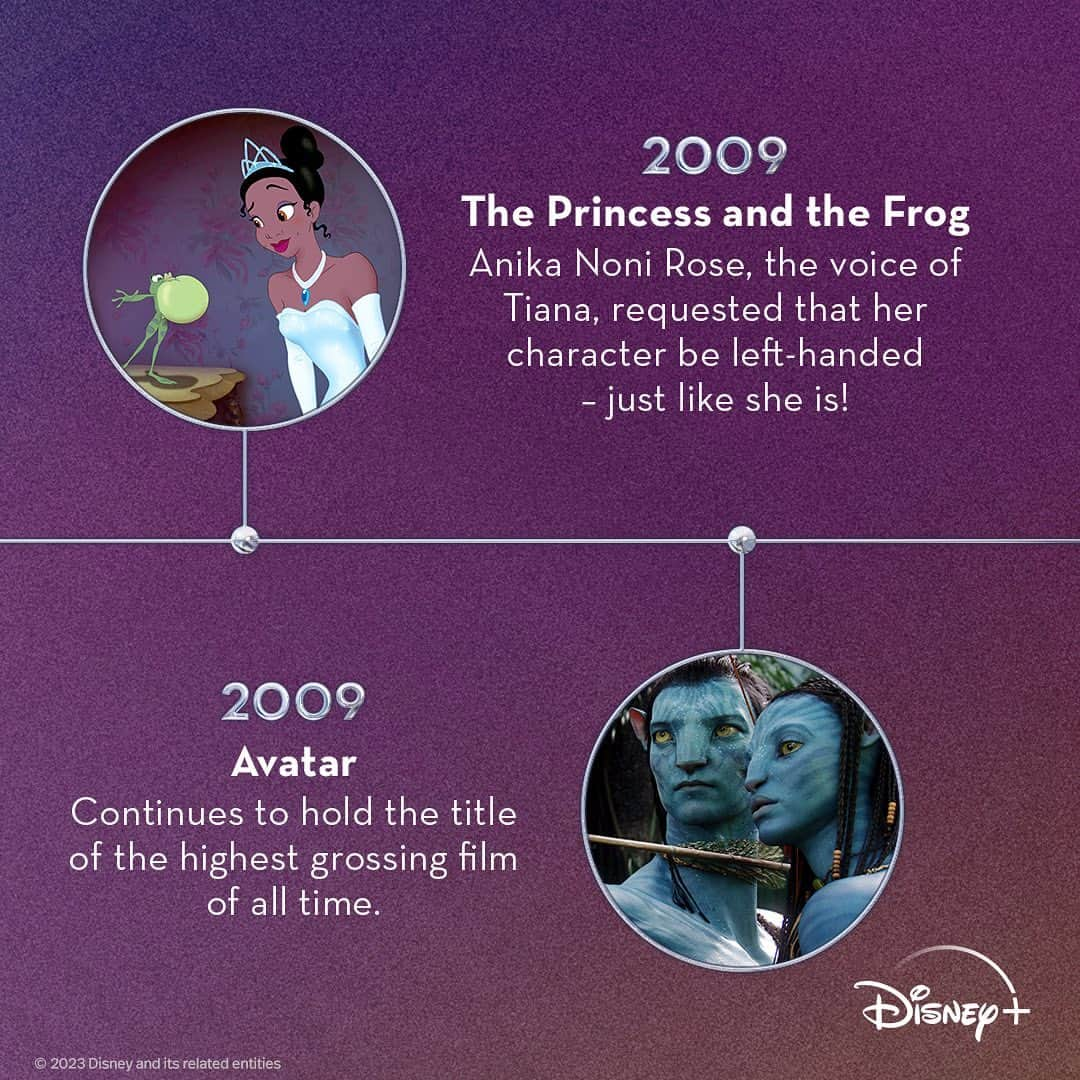 Disneyさんのインスタグラム写真 - (DisneyInstagram)「In the 2000s, you got the best of both worlds with the debut of Hannah Montana – and so much more! Swipe through to relive the biggest Disney moments from the decade. ✨0️⃣0️⃣✨ #Disney100」10月27日 5時28分 - disney