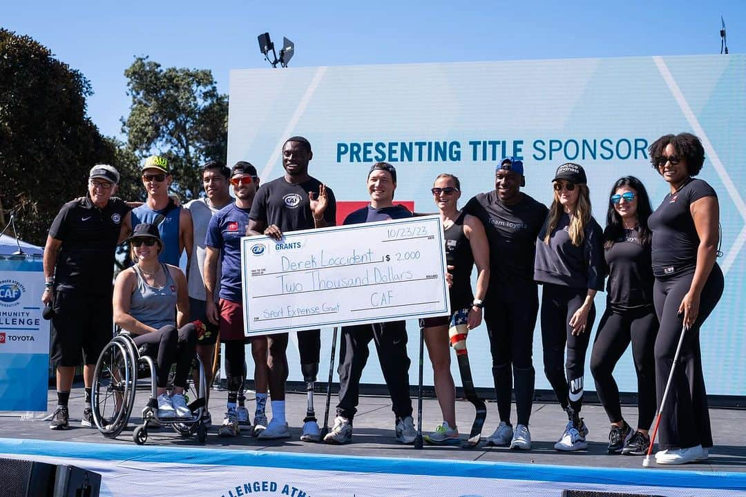 アラナ・ニコルズさんのインスタグラム写真 - (アラナ・ニコルズInstagram)「Looking back at the @cafoundation 30th annual triathlon challenge  ♿️ +🏊 +🚴 +🏃‍♀️  I always get a feeling of belonging during this event that I can’t get anywhere else. Being emersed in a huge group of people where it seems like there are more people WITH disabilities than without is especially empowering to me. But then to gain insight into how each individual is navigating their life; whether it’s in college playing basketball, or elementary school and what they are planning to be for Halloween or as an adult that’s navigating a career change…I see you. This community is so dynamic and resilient, I’m just honored to be a part of it.   Thank you CAF for all you do for so many (including the millions of dollars in grants funds you’ve given out) and maybe most importantly bringing us all together for this amazing weekend!!  @teamtoyota you’re support has made all the difference.   Swipe to the last pic of your girl flexin😂💪  #toyotapartner #letsgoplaces #teamtoyota   📸: @sydney_valiente luh yew」10月27日 5時51分 - alanathejane