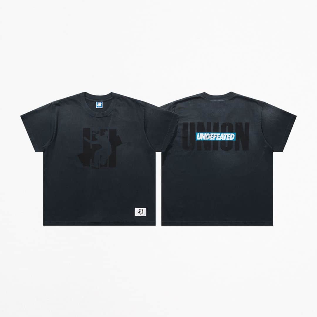 UNDFTDのインスタグラム：「UNDEFEATED x Union Los Angeles  The UNDEFEATED x Union Los Angeles Tee is made in the USA and inspired by the late 80’s, early 90’s boxy fit authentic to the blanks of that era. Made of 6.5oz open end cotton, the wash process includes a direct dye with hand sprayed fade patterns and finished with an enzymes wash to break down the fabric and screen print, meaning no two pieces are exactly the same.  Available Friday, 10/27 at 11am at all UNDEFEATED Chapter Stores and 9am PST at Undefeated.com」