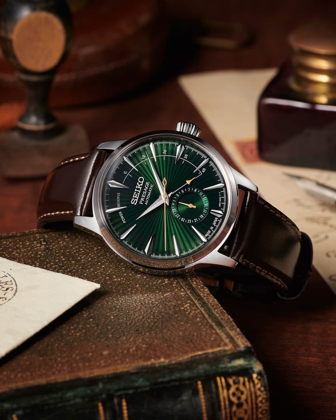 Seiko Watchesのインスタグラム：「Stay Classy with Cocktail Time 🍸 - Seiko's Presage Cocktail Time series expresses excitement in today's Tokyo, inspired by the vibrance of the city's modern cocktail lounges.  Infuse this excitement into your everyday attire with #SSA459, offering a tailored look that will never go out of style.   #Seiko #Presage」