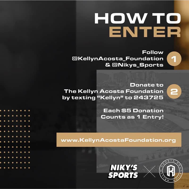 ケリーン・アコスタさんのインスタグラム写真 - (ケリーン・アコスタInstagram)「🚨 Ticket Giveaway! 🚨  Enter for your chance to win 2 tickets to this weekend’s playoff game!   To enter: 1️⃣ Follow @kellynacosta_foundation & @nikys_sports  2️⃣ Donate to The Kellyn Acosta Foundation by Texting “Kellyn” to 243725   Each $5 Donation counts as 1 Entry!   Learn more about our mission by visiting www.KellynAcostaFoundation.org   Winner will be announced Friday 10/27 @ 5pm pst.   #giveaway #ticketgiveaway #losangeles #philanthropy #youthsoccer #footy4all」10月27日 7時13分 - kellynacosta