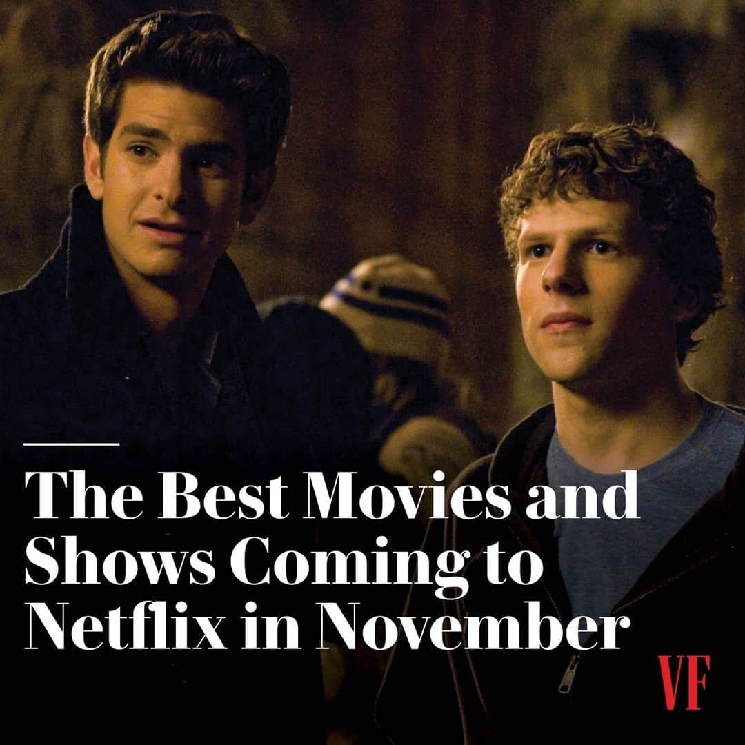 Vanity Fairのインスタグラム：「Are you wired in? Netflix's November lineup will see the arrival of 'The Social Network,' a new season of 'The Crown,' and more to the platform. Tap the link in bio to see the full list of titles you'll be able to stream next month」