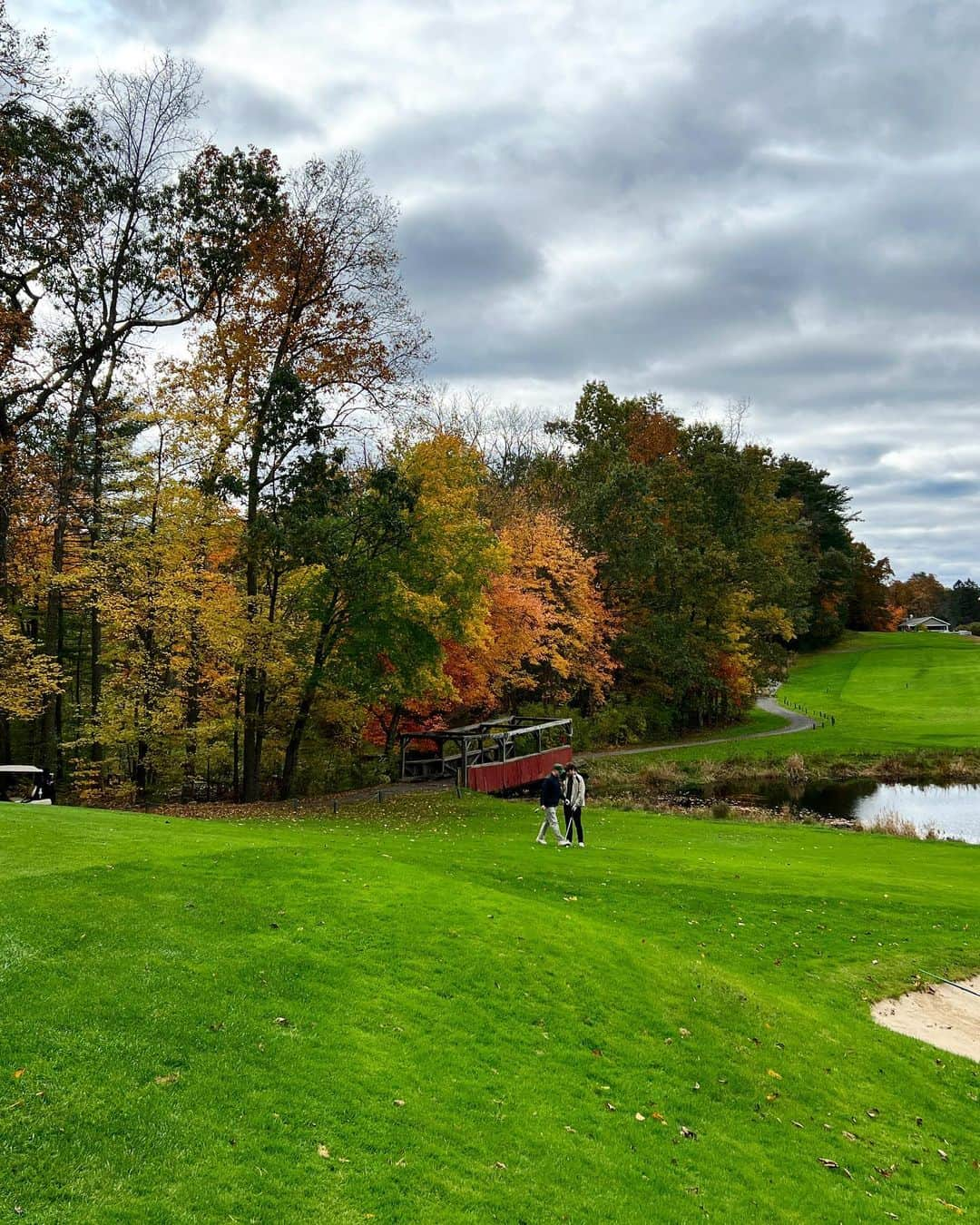 トーマス・ギブソンさんのインスタグラム写真 - (トーマス・ギブソンInstagram)「Losing golf balls in New England with these goofballs ❤️」10月27日 9時27分 - thomasgibsonofficial