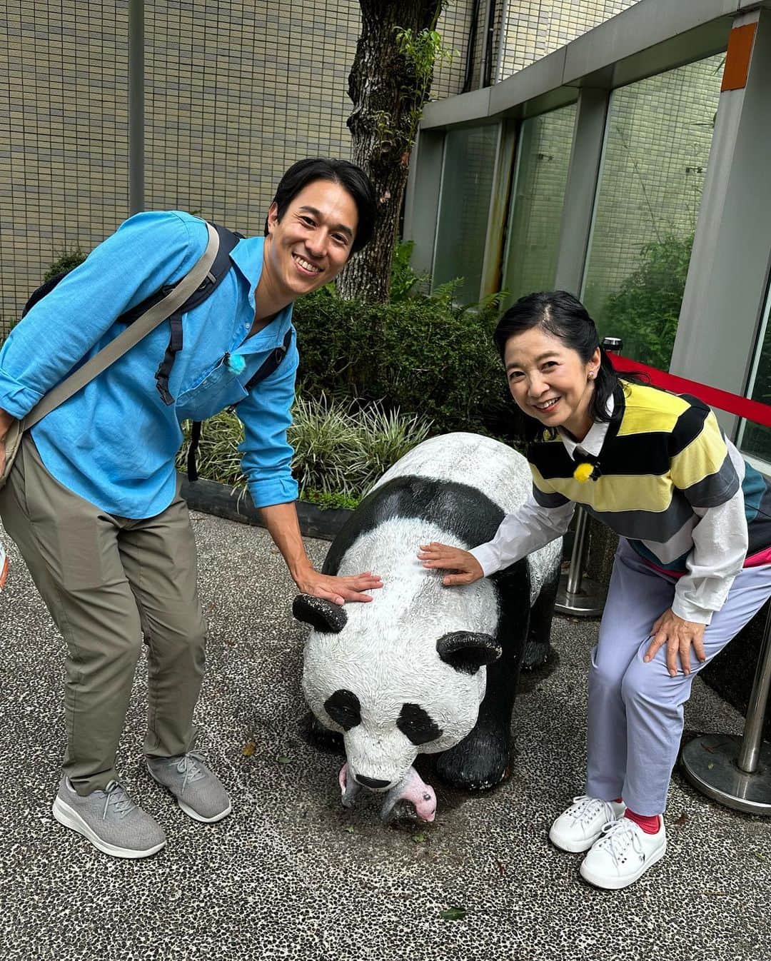 宮崎美子さんのインスタグラム写真 - (宮崎美子Instagram)「皆さん、おはようございます。  こちら、どこだと思います？  行ってきました、台湾へ。  RKK熊本放送「週刊山崎くん」の撮影で行って参りました。 「週刊山崎くん」は熊本の情報を皆様にお伝えする番組なのですが、なぜ台湾ロケを？とお思いの皆様、全国の皆様、いらっしゃると思います。  実は、熊本から台湾への直行便があるのです。 その情報をお伝えしたく、台湾へ行って参りました。  全国の皆様、只今、TVerでその台湾ロケの模様がご覧いただけます。 ぜひ、この機会にTVerで「週刊山崎くん」をお楽しみくださいませ。  #tver #熊本 #台湾観光 #台湾グルメ #週刊山崎くん #rkk熊本放送 #パンダ #夜市 #台北101」10月27日 10時02分 - miyazakiyoshiko.official