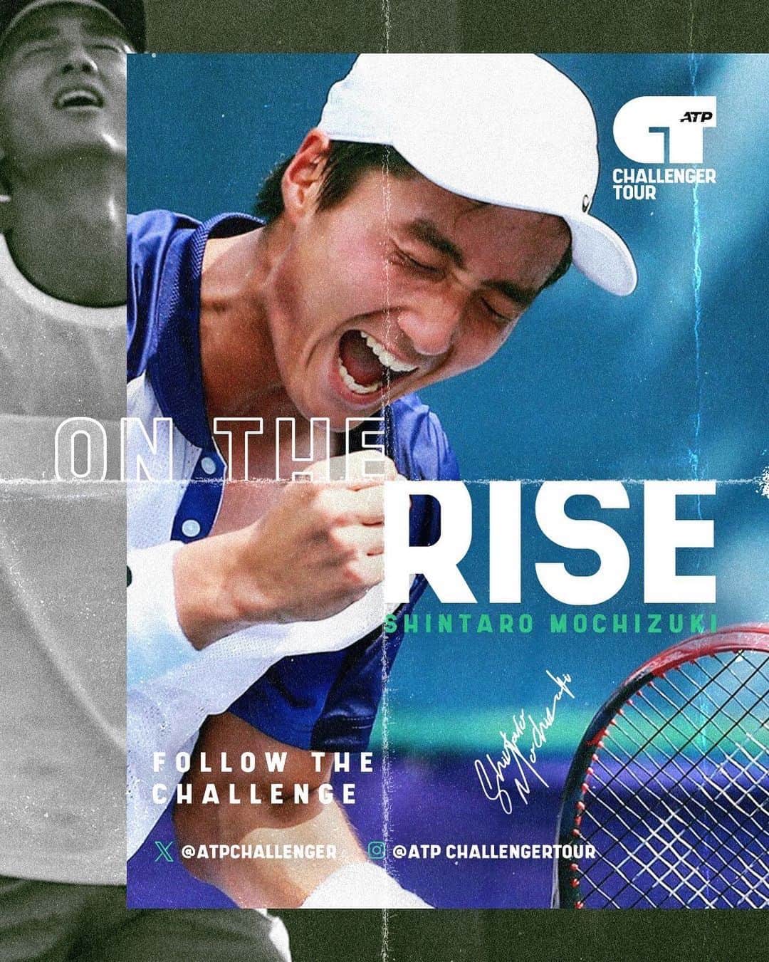 望月慎太郎のインスタグラム：「Never give up #OnTheRise @atpchallengertour」