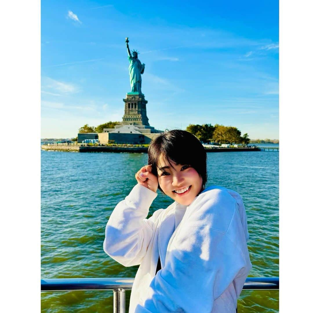 本間多恵のインスタグラム：「🇺🇸🗽 #ny #statueofliberty」