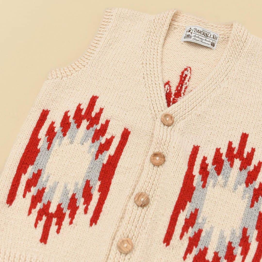 のインスタグラム：「INVERALLAN Waist coat with Star Pattern ¥77,000  #inverallan #23aw #bshop」