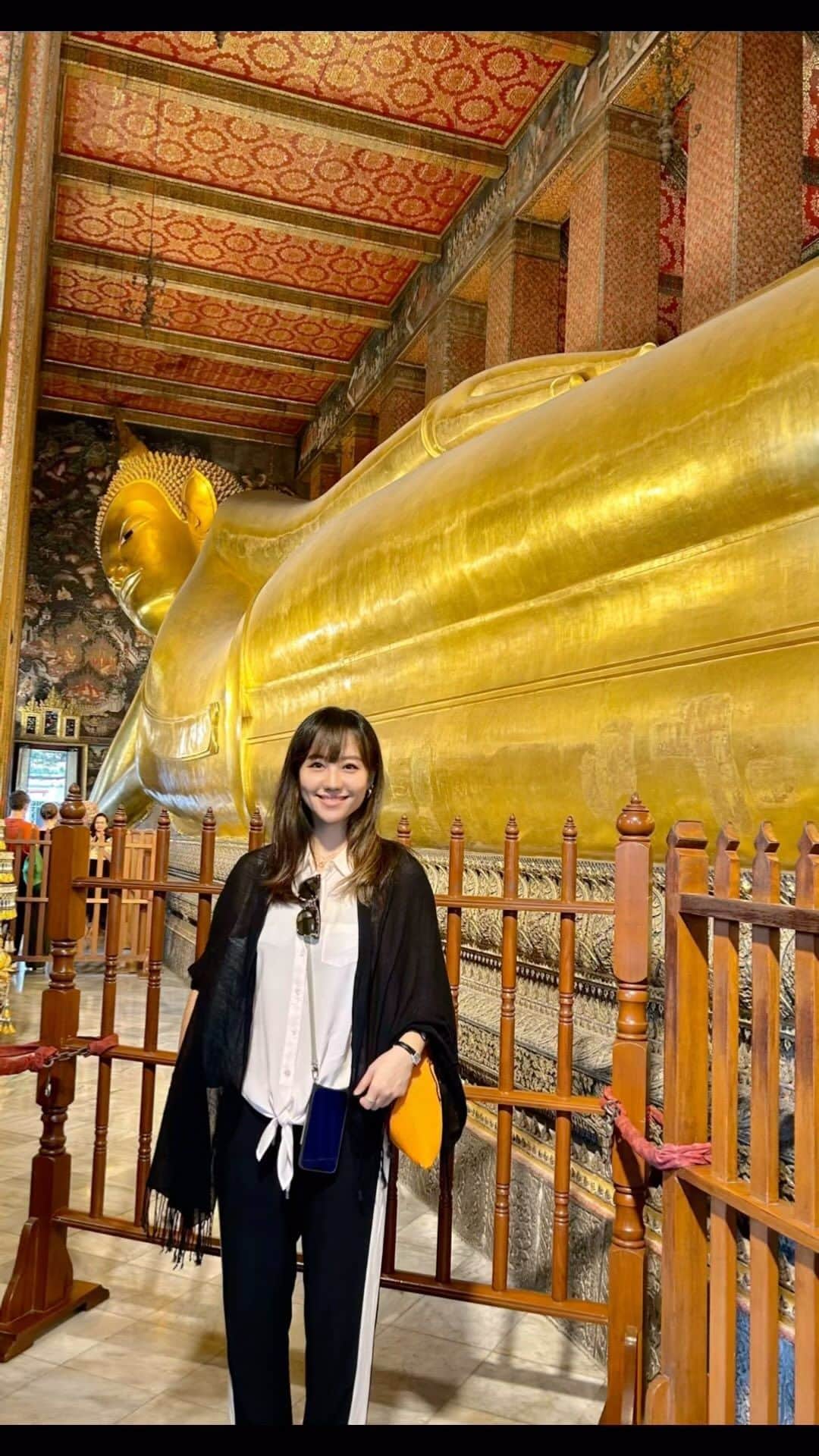 谷村奈南のインスタグラム：「Wat Pho ねはん寺/Wat Arun 暁の寺  #thailand #bankok  #watpho  #watarun」