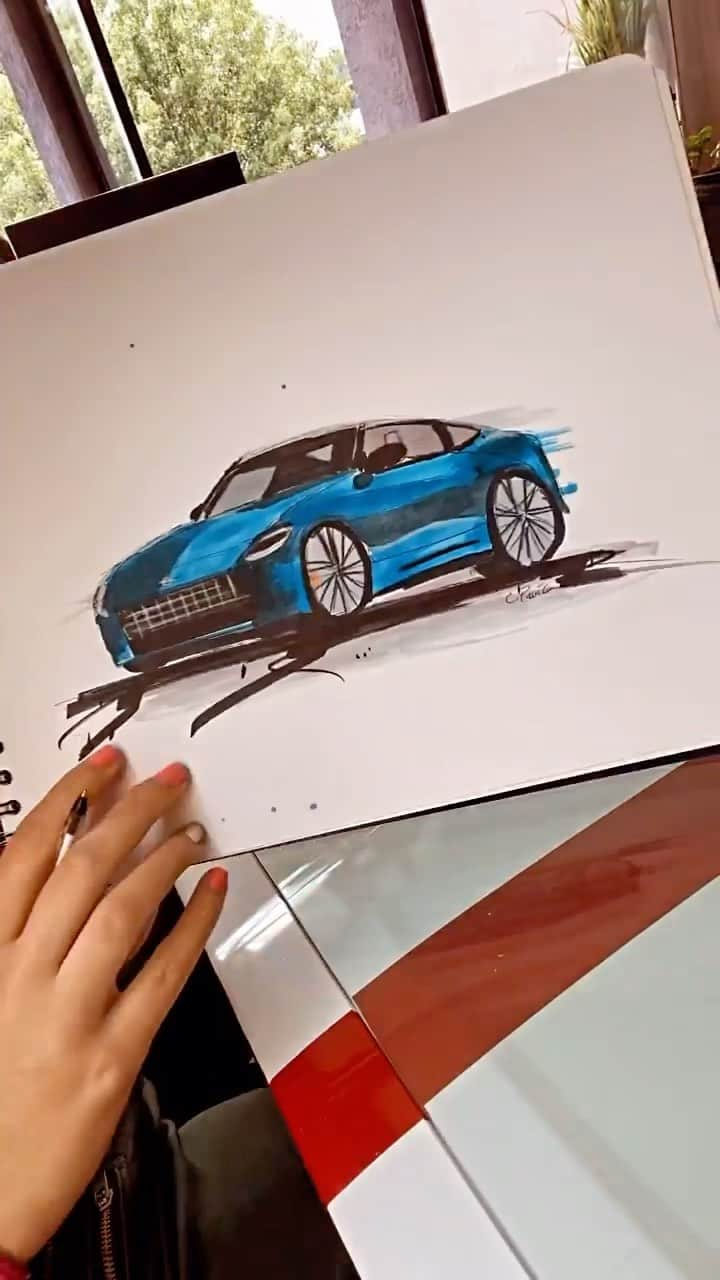 Nissanのインスタグラム：「That Z is lookin’ beautiful even on paper 🔥  📸: @cecipavia」