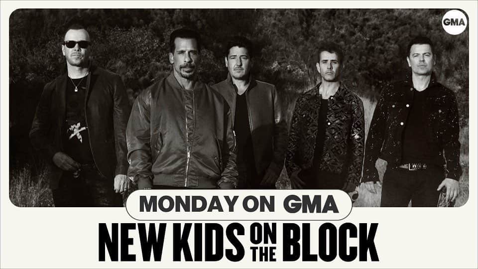 ニュー・キッズ・オン・ザ・ブロックのインスタグラム：「Tune in to @goodmorningamerica this Monday for some big news!」