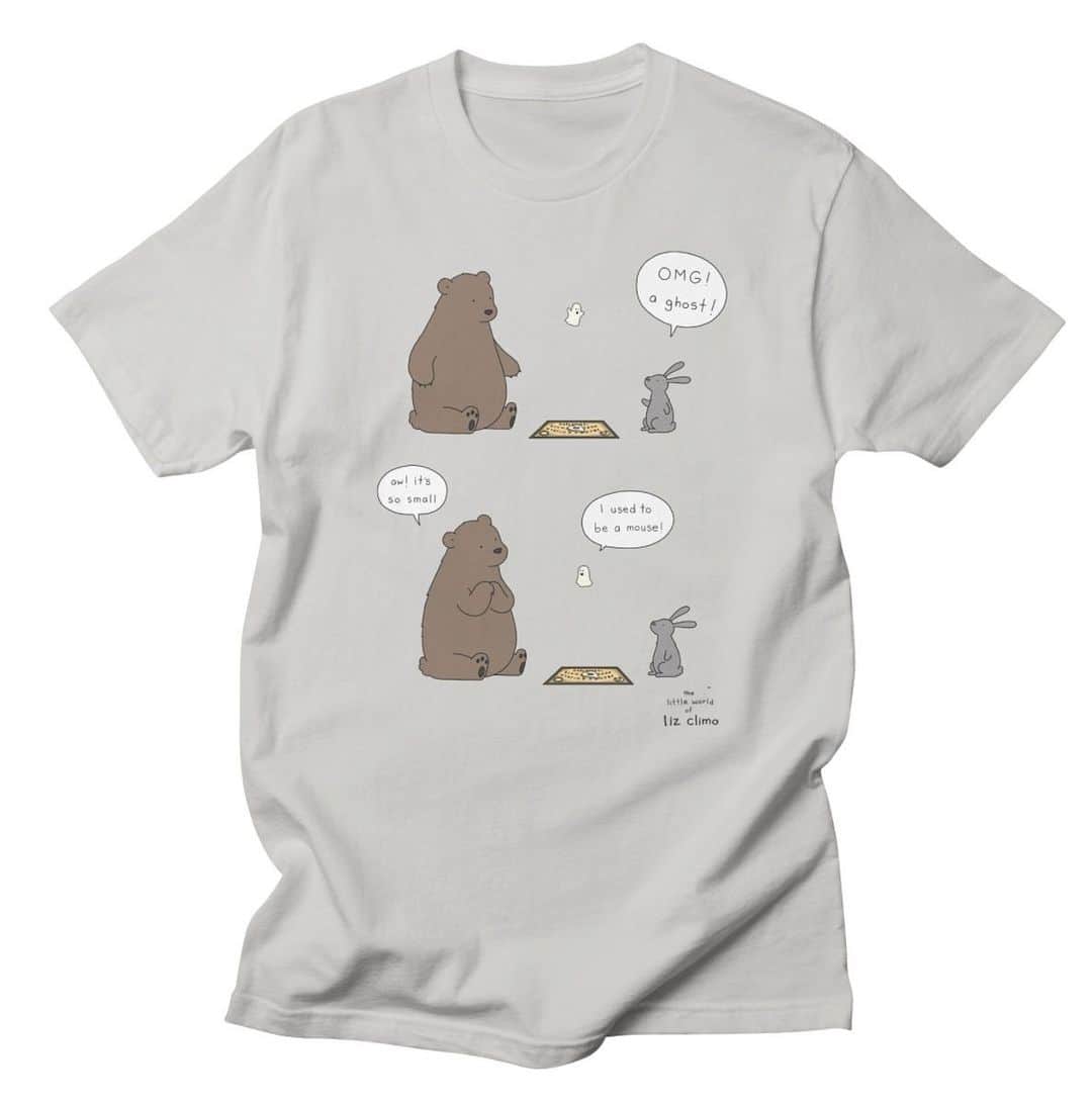 リズ・クライモのインスタグラム：「Spooky new shirt now available at my @threadless shop 👻 lizclimo.threadless.com」