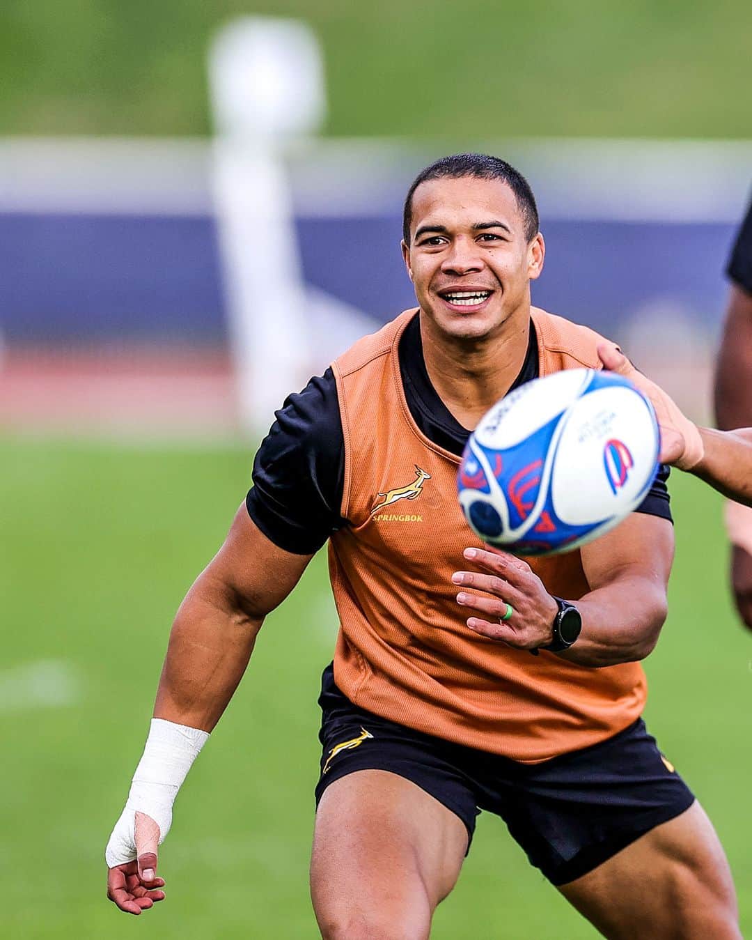 ラグビー南アフリカ代表のインスタグラム：「Okay, a few more, why not 😍 #Springboks #StrongerTogether #RWC2023  📸 Gallo / Getty Images」