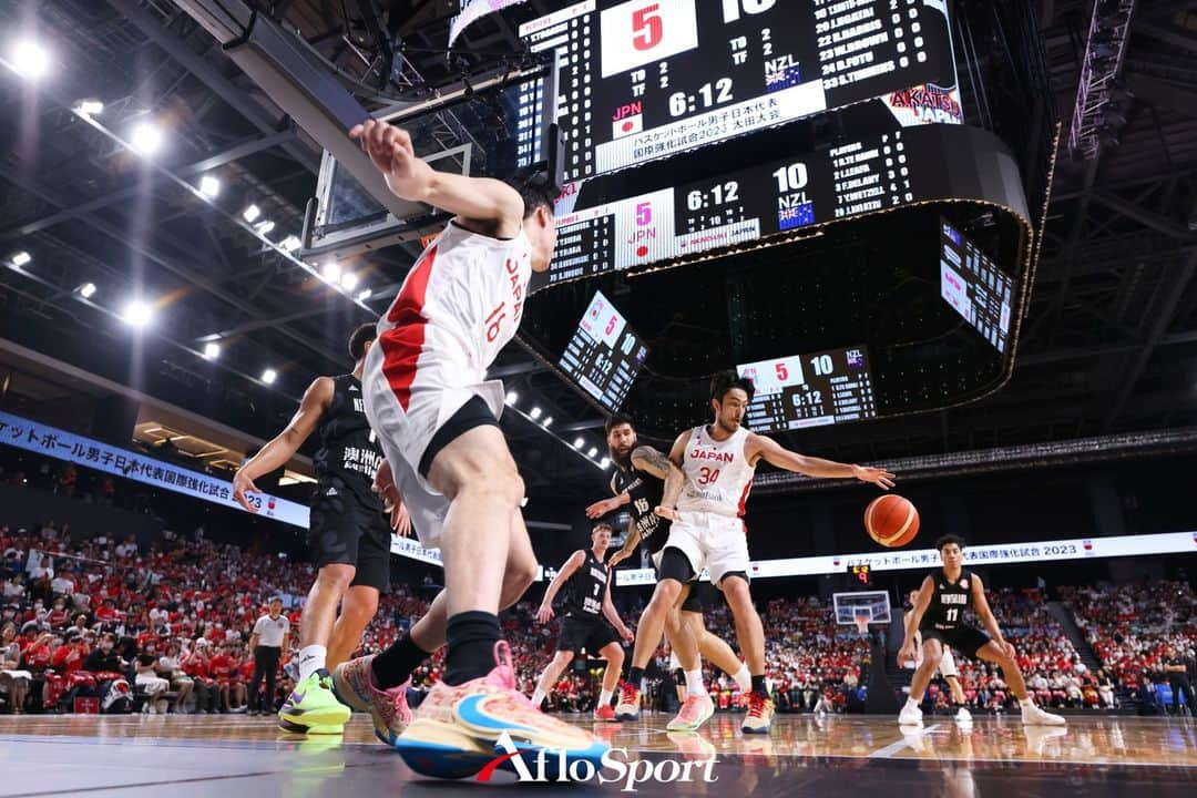 アフロスポーツのインスタグラム：「AUGUST 4, 2023 - Basketball :  Men's Basketball International Friendly game  between Japan 75-94 New Zealand  at Open House Arena Ota in Gunma, Japan.   Photo: @naoki_photography.aflosport  #sportphoto #sportphotography #スポーツ写真」