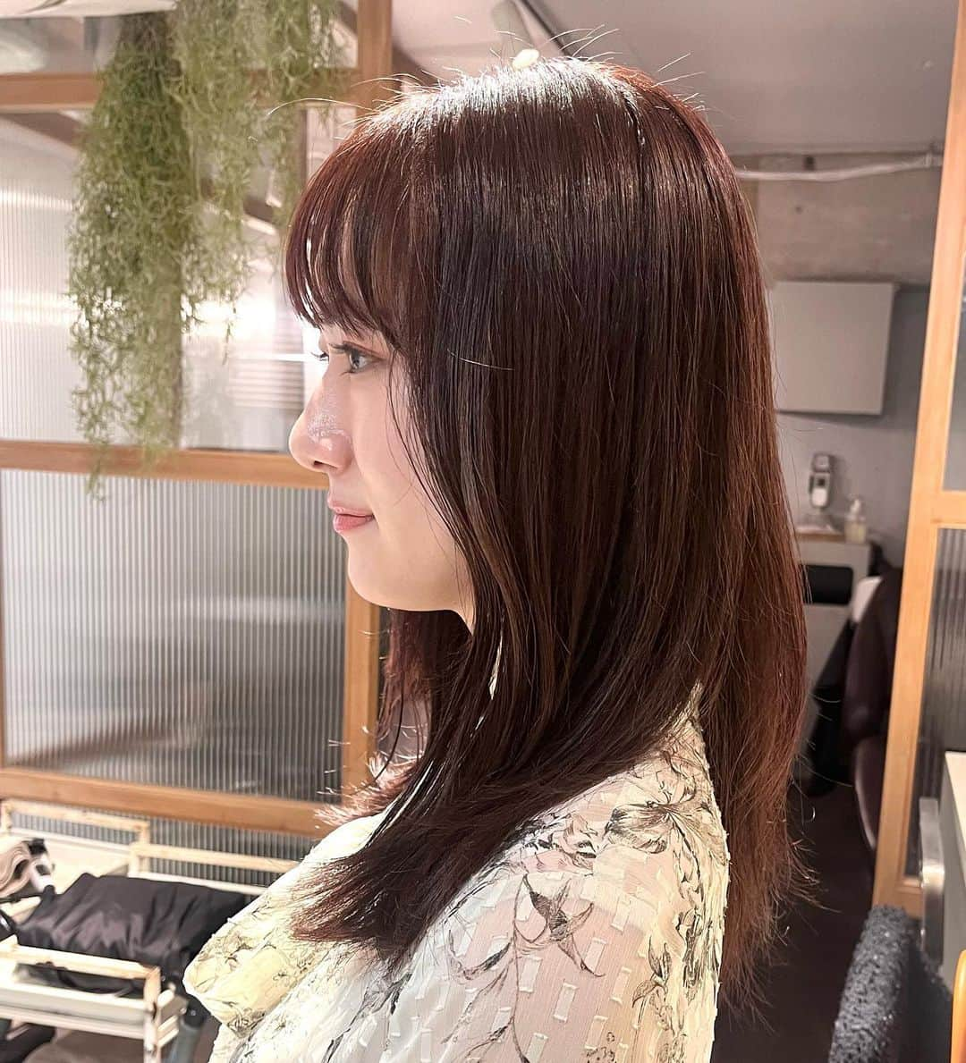 釜井美由紀さんのインスタグラム写真 - (釜井美由紀Instagram)「new hair💇‍♀️♡ いつもと少し雰囲気変えたくて ピンク系にしてもらいました🎀 ⁡ #enci  #レイヤーカット  #ピンクブラウン  #ラベンダーピンク」10月27日 15時49分 - miyuki.kamai