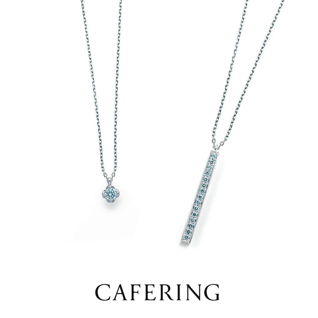 Cafe Ringさんのインスタグラム写真 - (Cafe RingInstagram)「＜New＞アイスブルーダイヤモンドのネックレス  ブルーは、知性・冷静・穏やかな愛を表現する特別な色🩵 自分らしさを表現するファッションアイテムとしてお楽しみください✨  　 necklace: 左から フィナンシェ ¥94,600 Pt/トリートメントブルーダイヤモンド0.10ct アニヴェルセール ¥159,500 Pt/トリートメントブルーダイヤモンド0.10ct  発売日：2023年10月27日(金)  店舗：CAFERING銀座本店 ※ネックレスはオンラインショップでも販売中 　  『カフェでお茶を愉しむように🫖 　ジュエリーを心地よく楽しむ✨』 CAFERING style  ┈┈┈┈┈┈┈┈┈┈┈┈┈┈┈  𝐂𝐀𝐅𝐄𝐑𝐈𝐍𝐆 銀座本店 中央区銀座1-7-5 銀座小柳ビル1F 03-3561-5771  ファッションジュエリーは、CAFERING銀座本店と オンラインストアにてご購入いただけます🛍 ⁡ ┈┈┈┈┈┈┈┈┈┈┈┈┈┈┈  #CAFERINGブルー #CAFERING#カフェリング #CAFERING銀座本店 #ブルーダイヤモンド#アイスブルーダイヤモンド #青#ブルー#アイスブルー#水色#サムシングブルー#シンデレラ#海#空#推しカラー#推し色#プラチナジュエリー#ジュエリー#ペンダント#ペンダントネックレス#ネックレス#プラチナネックレス#ご褒美ジュエリー#記念日ジュエリー#プレゼントジュエリー#銀座ジュエリー#お気に入りジュエリー#ジュエリーブランド」10月27日 16時46分 - cafering.platinum
