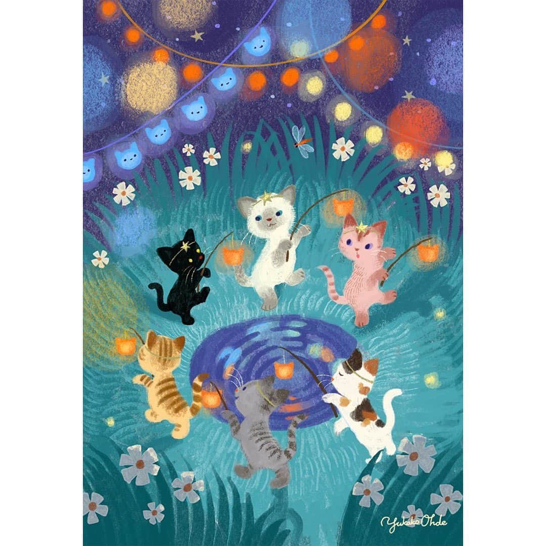 おおで ゆかこのインスタグラム：「真夜中の宴」