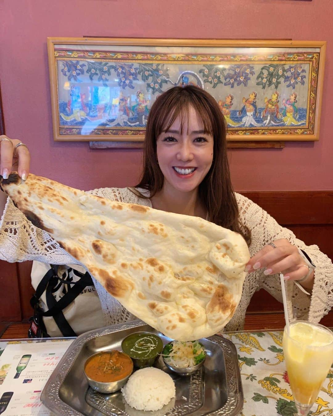 MariIryuさんのインスタグラム写真 - (MariIryuInstagram)「ナンの大きさがこれで出会った中で1番だった🫓🇮🇳 最後の一枚はハロウィンアイデア🎃👻懐かしの写真  #カレー #インドカレー #カレーナン #マンゴーラッシー #カレースタグラム #ナン #ハロウィン料理 #ハロウィン」10月27日 17時14分 - marty2367