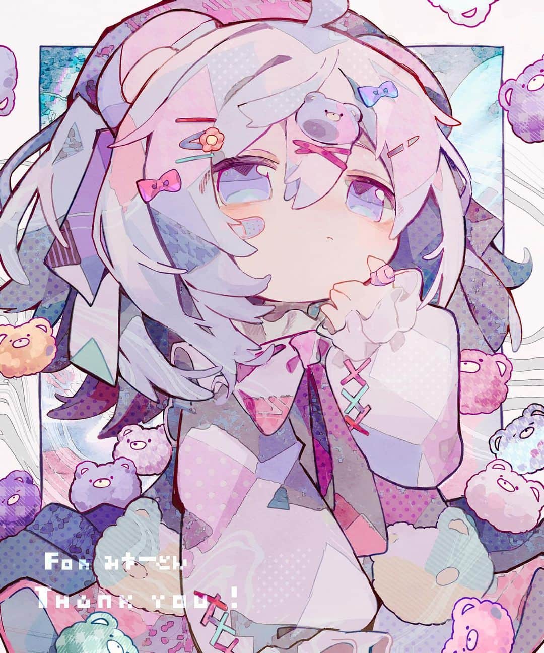 soresakiのインスタグラム：「#skeb thank you🧸」