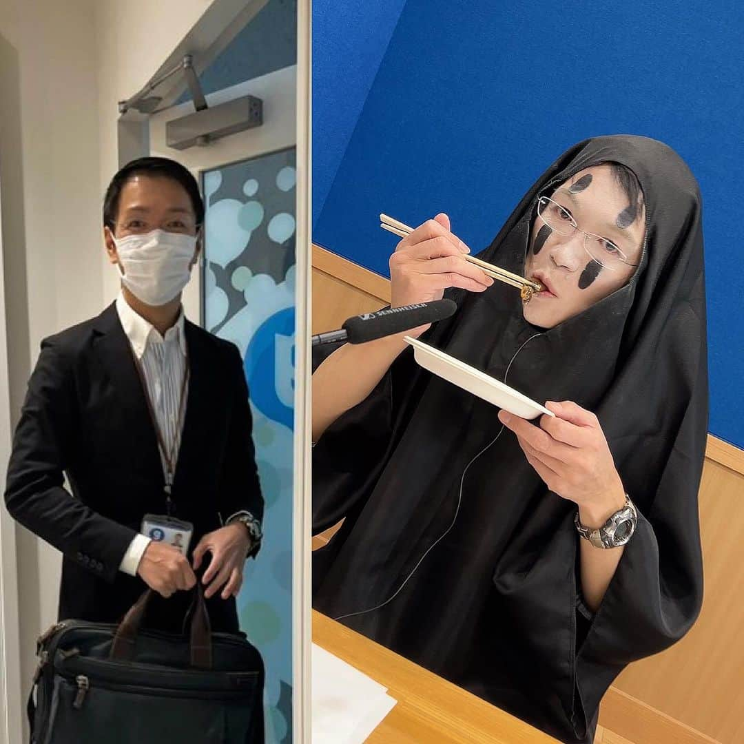 玉城ちはるさんのインスタグラム写真 - (玉城ちはるInstagram)「【もうすぐハロウィンですね】 今日もラジオ３時間生放送お付き合いありがとうございました😊  今年は何をするのか皆さんの予想は当たりましたか？  相方の岡部アナウンサーは私の相方になってしまったがために アナウンサー人生で今日初めて仮装をしたそうで何か失ったものはありますか？の私の質問に アナウンサーとしてのプライドとおっしゃっていました爆笑  来年こそは顔をぬらなくて良い仮装にしたいです。  さて息子のクラスはインフル含めお休みが20名になり学級閉鎖涙  母ちゃんは仕事を全力で頑張りつつ ワンオペ育児も頑張ってます^_^  みんな身体に気をつけてね💐」10月27日 17時36分 - chiharu_tamaki